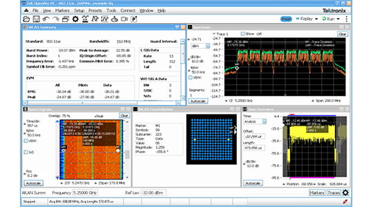 SignalVu-PC for RF, IQ and Pulse Analysis