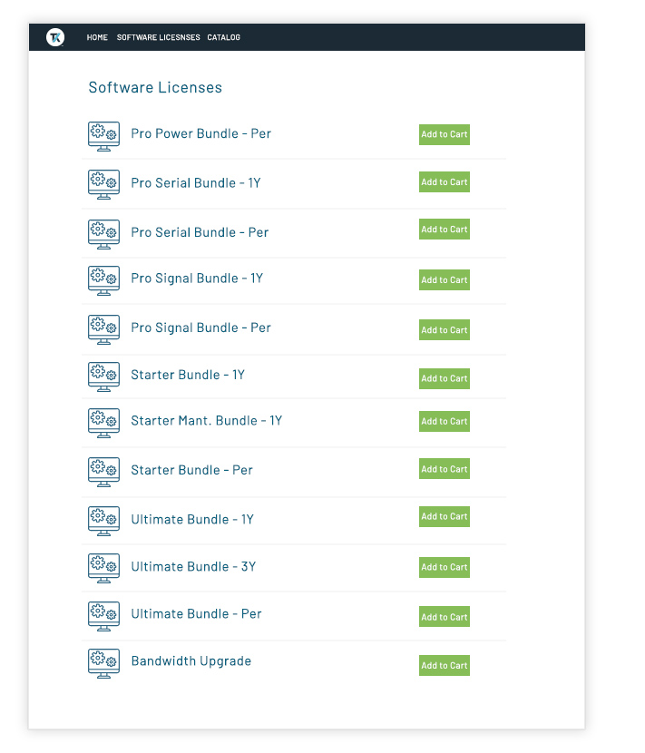 software licenses